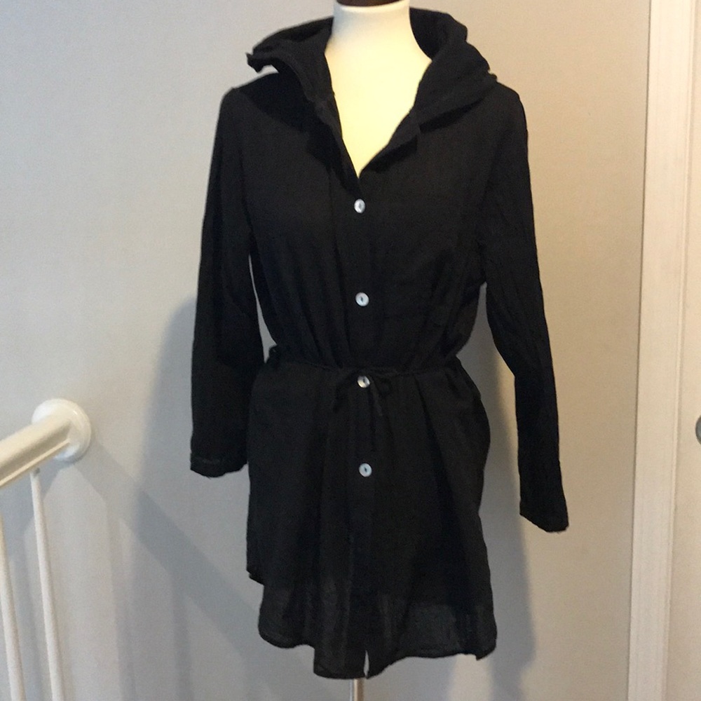 Absolutely Black Swim Cover Up Size Small